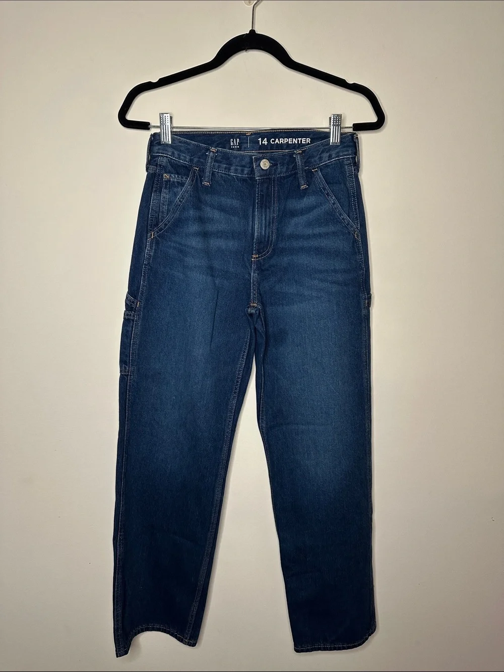 GAP Teen Dark Wash Carpenter Jeans